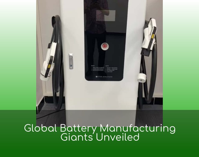Global Battery Manufacturing Giants Unveiled